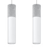 Lampe pendante BORGIO 1 blanc
