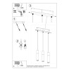 Lampada a sospensione BORGIO 2 bianco