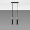 Lampe pendante BORGIO 1 noir
