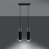 Lampe pendante BORGIO 1 noir