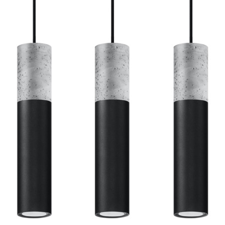 Lampe pendante BORGIO 2 noir
