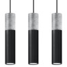 Lampe pendante BORGIO 2 noir