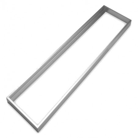 Struttura in alluminio argento per pannello 30x120