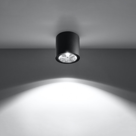 Lampada a soffitto TIUBE nero