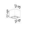 Ceiling lamp TIUBE grey