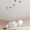 Ceiling lamp BERG 2 natural wood