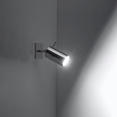 Lampada da parete RING cromo