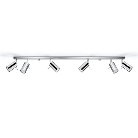 Lampada a soffitto RING 6L cromo