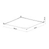 Ceiling lamp LUNA 2 white