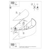 Ceiling lamp SKALA 30 black