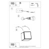 Candeeiro de tecto LOKKO 55 branco
