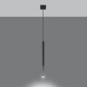 Pendant lamp MOZAICA 1 black/chrome