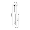 Lampada a sospensione MOZAICA 3P nero/rame