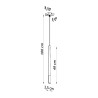 Ceiling lamp QUATRO 1 concrete