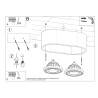 Ceiling lamp EYETECH 4 black