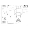 Ceiling lamp EYETECH 6 black