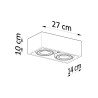 Wall lamp EYETECH 1 white