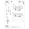Ceiling lamp EYETECH 4 white