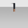 Lampada da soffitto LOOPEZ nero/rame