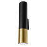 Candeeiro de parede LOOPEZ preto/ouro