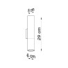 Lampe suspendue LOOPEZ 2 noir/chrome