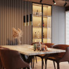 Lampe suspendue LOOPEZ 2 noir/chrome