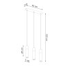 Pendant lamp WEZYR 2 white