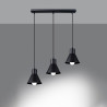 Lampe pendante TALEJA 3 noir [E27].