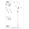Lampe suspendue TALEJA 1 noir [ES111]