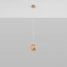 Lampada a sospensione WOODY in legno naturale