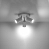 Lampada a soffitto RING 3P bianco