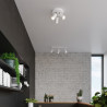 Lampada a soffitto RING 3P bianco