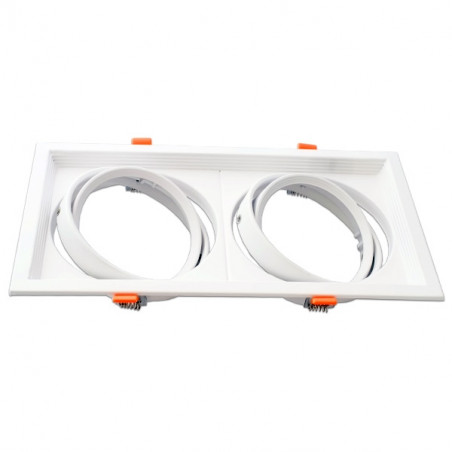 Adjustable white frame for AR111. Double