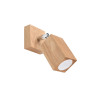 Candeeiro de parede RING branco com um interruptor