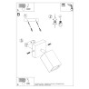 Candeeiro de parede RING branco com um interruptor