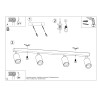 Ceiling lamp ZEKE 6 oak