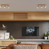 Ceiling lamp ZEKE 6 oak