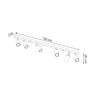 Ceiling lamp ZEKE 10 oak