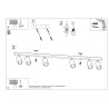 Ceiling lamp ZEKE 10 oak
