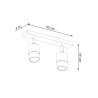 Ceiling lamp SUNDE 11 white