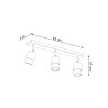 Ceiling lamp SUNDE 13 white