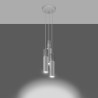 Ceiling lamp NERO 3 black/chrome