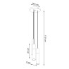 Ceiling lamp NERO 4 black/chrome