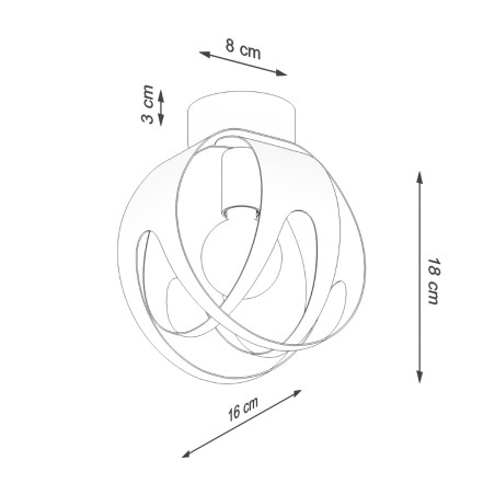 Ceiling lamp TULOS white