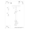 Lampe pendante TULOS 3P noir