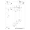 Ceiling lamp NORANO 2 black