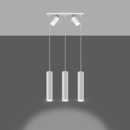 Lampada a sospensione RING 3 bianco