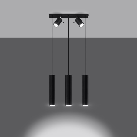 Hängeleuchte RING 3 schwarz