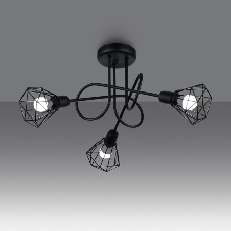Candelabro ARTEMIS 3S preto
