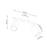 Ceiling lamp BELUCI 3 white